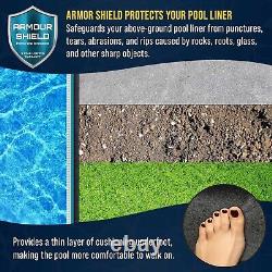 Extra-Thick 12-Foot x 24-Foot Above Ground Pool Liner Pad Easy Installation