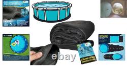 Extra-Thick 18-Foot Round Pool Liner Pad Eco-Friendly & Puncture Resistant