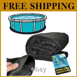 Extra-Thick 24-Foot Round Pool Liner Pad Safeguards Liners and Ensures Comfort