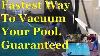 Fastest Easy Way To Sweep U0026 Vacuum Swimming Pool Dirt U0026 Algae