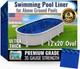 FreeTime Fun AG 12'x20' Oval 52 Deep Multi-Bead Liner Azure Peak