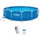 Funsicle 15' x 36 Outdoor Activity Round Frame Above Ground Swimming Pool Set