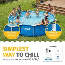 Funsicle 15' x 36 Outdoor Activity Round Frame Above Ground Swimming Pool Set
