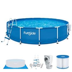 Funsicle 15' x 36 Outdoor Activity Round Frame Above Ground Swimming Pool Set