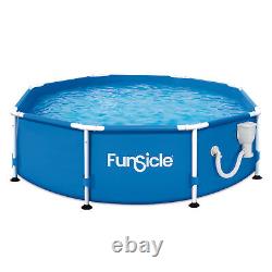 Funsicle 8' x 30 Outdoor Activity Round Frame Above Ground Swimming Pool Set