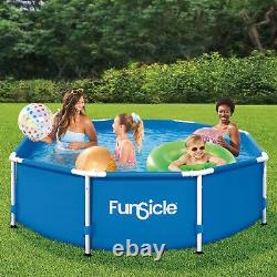 Funsicle 8' x 30 Outdoor Activity Round Frame Above Ground Swimming Pool Set