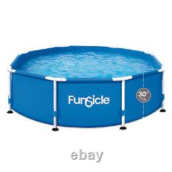 Funsicle 8' x 30 Outdoor Activity Round Frame Above Ground Swimming Pool Set