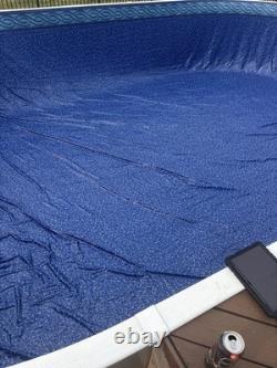 GLI 16x32 Oval Willow Creek Unibead Above Ground Pool Liner for 52 Wall