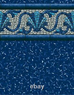 GLI Mystic 35 Gauge In-ground Swimming Pool Liner with Wall Foam (Choose Size)