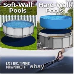 Geotextile Round Pool Liner Pad 21ft, Durable Protection