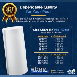 Gorilla Guard Pool Wall Foam 1/8 x 48 x 85' Above Ground Pool Liner White