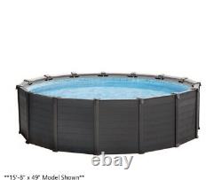 Graphite Panel Pool 18'8'x53' Hard Side Above Ground Pool Sand Filter 18'x52