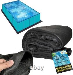 Ground Shield 12x24 Rectangle Pool Liner Pad Eco-Friendly & Puncture Resistant