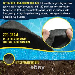 Ground Shield 16-Foot X 32-Foot Oval Heavy Duty Pool Liner Pad for above Ground