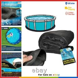 Ground Shield Round Pool Liner Pad 24 Foot Heavy Duty Above Ground Weed Barrier