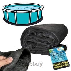 Ground Shield Round Pool Liner Pad 24 Foot Heavy Duty Above Ground Weed Barrier