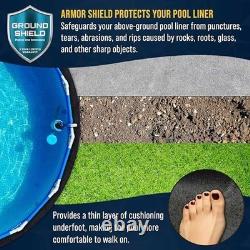 Ground Shield Round Pool Liner Pad 24 Foot Heavy Duty Above Ground Weed Barrier
