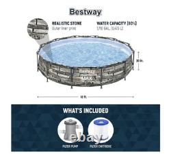 HEAVY DUTY Pro MAX 12' x 30 Above Ground Pool Round Metal Frame WE SHIP OVERSEA HEAVY DUTY Pro MAX 12' x 30 Above Ground Pool Round Metal Frame WE SHIP OVERSEA