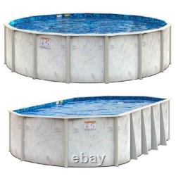 HII Caspian 48, 52 or 54 Tall Steel Above Ground Pool Kit plus Starter Packag