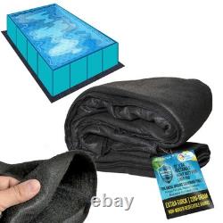 Heavy Duty 12x24 Rectangle Pool Liner Pad Protects, Prevents Punctures, Eco-Fr