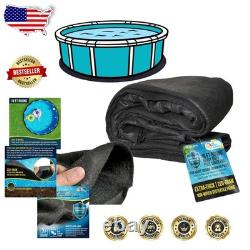 Heavy Duty 18ft Round Pool Liner Pad Ground Shield, Weed Barrier, Easy Install