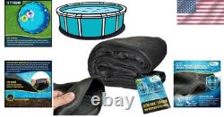 Heavy Duty 18ft Round Pool Liner Pad Ground Shield, Weed Barrier, Easy Install