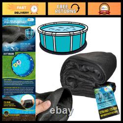 Heavy Duty 24ft Round Pool Liner Pad Protects Against Punctures & Weeds, Eco-F
