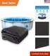 Heavy-Duty Black 21' Round Pool Liner Pad Protects Your Above Ground Pool