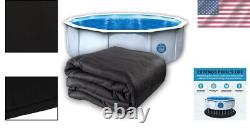 Heavy-Duty Black 21' Round Pool Liner Pad Protects Your Above Ground Pool