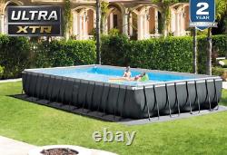 INTEX 32ft x 16ft x 52in Ultra XTR Rectangular Above Ground Swimming Pool Set