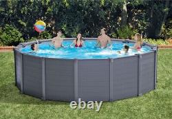 INTEX Graphite Grey Panel 18' x 52 Above Ground Pool