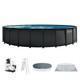 INTEX Ultra XTR 24ft x 52in Round Frame Above Ground Swimming Pool Set with Pump