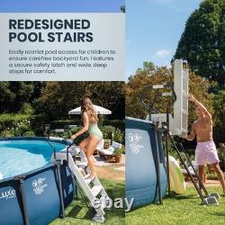 INTEX UltraLuxe 20ft x 52in Above Ground Pool, Sand Pump, & Saltwater System