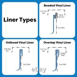In The Swim 15 x 30 Oval 20 Mil Unibead Pool Liner for Above Ground Swimming