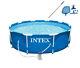 Intex 10ft x 30in Metal Frame Swimming Pool with Filter and Maintenance Kit