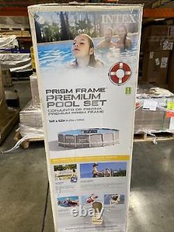 Intex 14ft X 42in Prism Frame Above Ground Pool Set