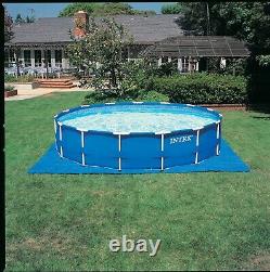 Intex 15ft x 48in Metal Frame Above Ground Pool Set with Filter Pump and Ladder