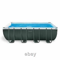 Intex 18' x 9' x 52 Ultra XTR Rectangle Swimming Pool Set Pump Filter New