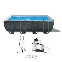 Intex 18Ft x 52In Ultra XTR Rectangular Frame Swimming Pool Set withPump Filter