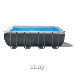 Intex 18Ft x 52In Ultra XTR Rectangular Frame Swimming Pool Set withPump Filter