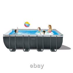 Intex 18Ft x 52In Ultra XTR Rectangular Frame Swimming Pool Set withPump Filter