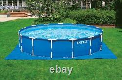 Intex 18ft x 48in Metal Frame Swimming Pool Set with Pump + 6 Filter Cartridges