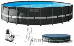 Intex 22Ft x 52In Ultra XTR Frame Round Above Ground Swimming Pool Set with Pump