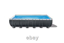 Intex 24ft x 12ft x 52in Ultra XTR Rectangular Swimming Pool Set And Sand Filter