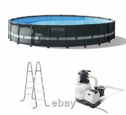 Intex 26333EH 20' x 48 Round Ultra XTR Frame Swimming Pool Set with Filter Pump