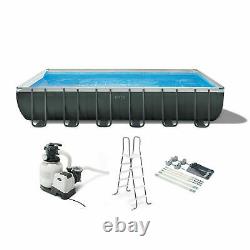 Intex 26367EH 24' x 12' x 52 Rectangular Ultra XTR Frame Swimming Pool with Pump