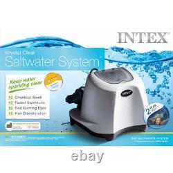 Intex 26667EG Krystal Clear Saltwater System 7000Gal Above Ground Swimming Pool