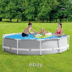 Intex 26701EH 10ft x 30in Prism Frame Above Ground Swimming Pool with Pump