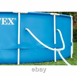 Intex 28253EH 18ft x 48in Prism Metal Frame Above Ground Swimming Pool with Pump