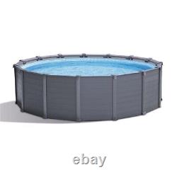 Intex Graphite Above Ground Pool. 15'8 Round. 49 Depth. Complete Pool. New